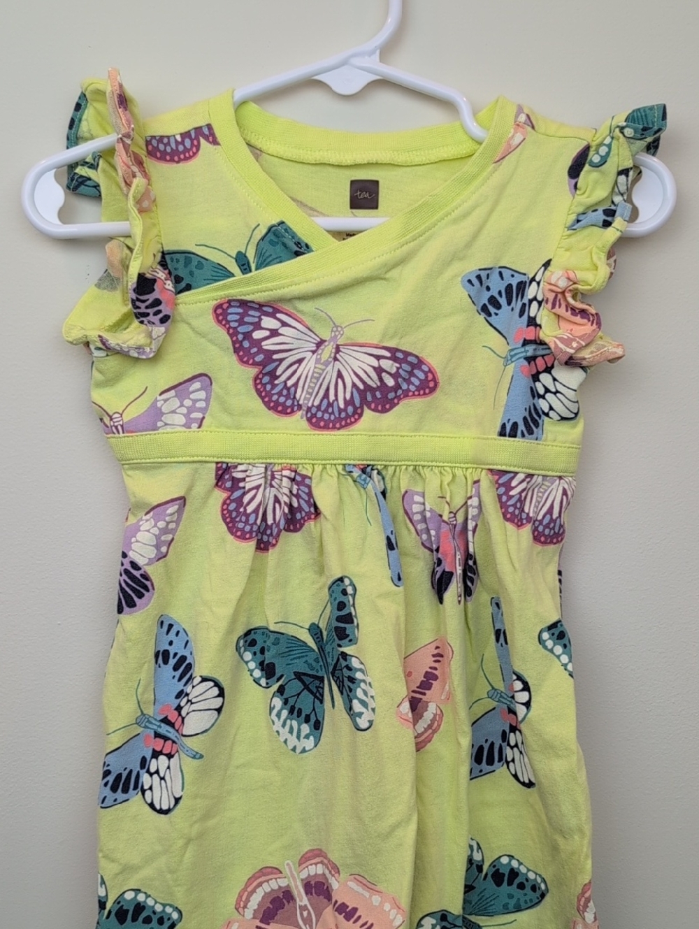 Tea Collection Yellow Butterfly Dress 12-18M